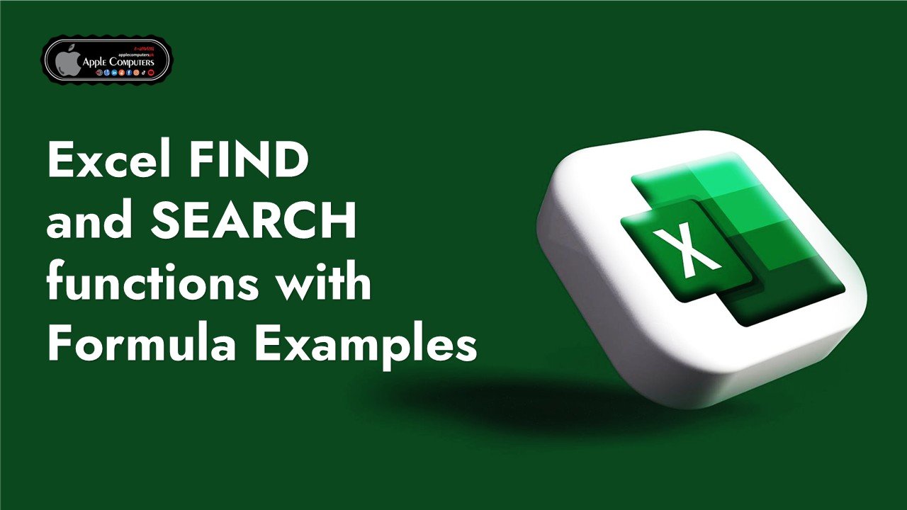 Excel FIND and SEARCH functions with Formula Examples